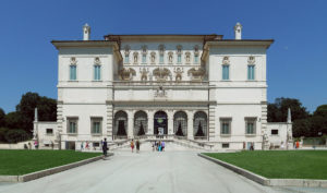 Das Gebäude der Galleria Borghese