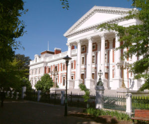 Die Fassade der Houses of Parliament Cape Town