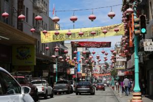 Straße in Chinatown San Francisco