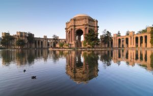 Der Palace of Fine Arts bei Tag