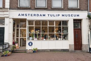 Der Eingang zum Amsterdam Tulip Museum