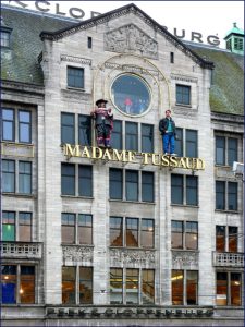 Das Gebäude von Madame Tussauds Amsterdam