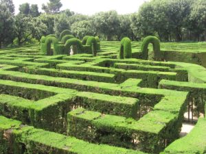 Heckenlabyrinth im Parc del Laberint d'Horta