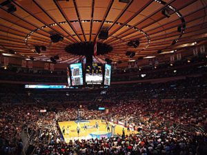 Basketballspiel im Madison Square Garden