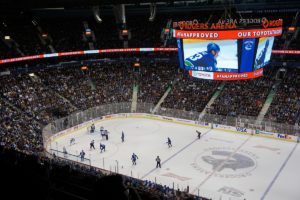 Eishockeyspiel in der Rogers Arena