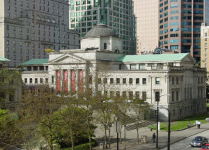 Das Gebäude der Vancouver Art Gallery