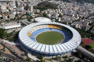 Luftbild des Maracanã-Stadions