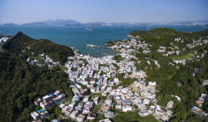 Luftbild von Lamma Island