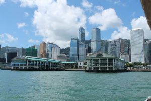 Der Star Ferry Pier auf Hong Kong Island