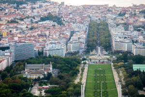 Luftbild der Avenida da Liberdade