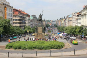 Das Wenzelsdenkmal auf dem Wenzelsplatz