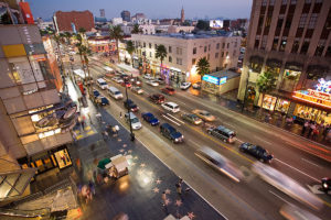 Der Hollywood Boulevard am Abend