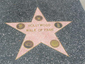 Stern mit Kategorien auf dem Hollywood Walk of Fame